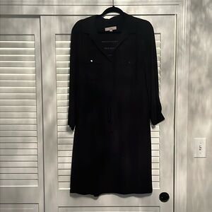 Loft black shirt dress